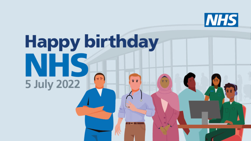 NHS Birthday graphic
